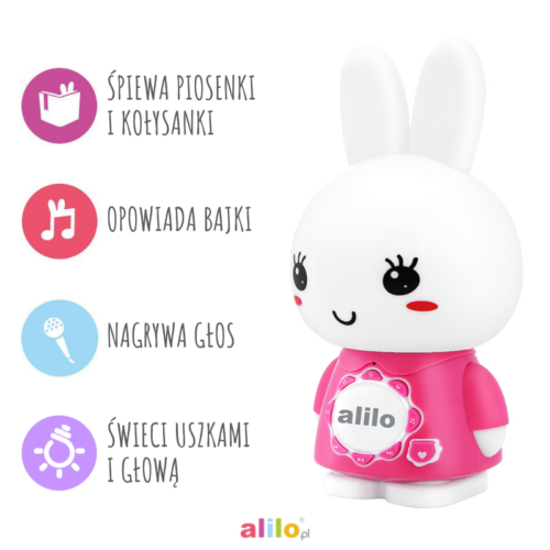 Króliczek Alilo Big Bunny różowy