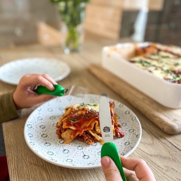 Sztućce Nana's Manners Nóż i Widelec ETAP 3 Fioletowy 3-9 lat