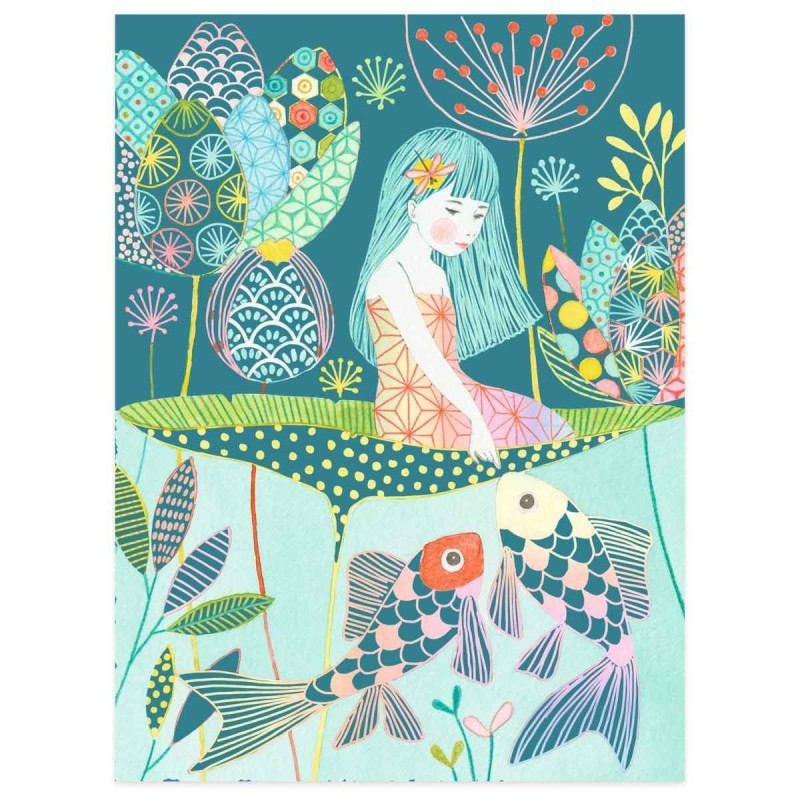 Wydrapywanka zdrapki Zaczarowany Staw 4 szt. - Djeco