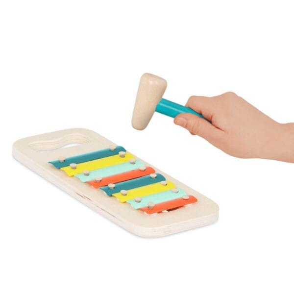 Kulodrom cymbałki sorter 2w1 Xylo-Pound Whale - b.toys