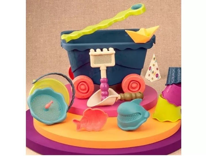 Przyczepka do Piasku Wagonik z akcesoriami Wavy-Wagon - B.toys