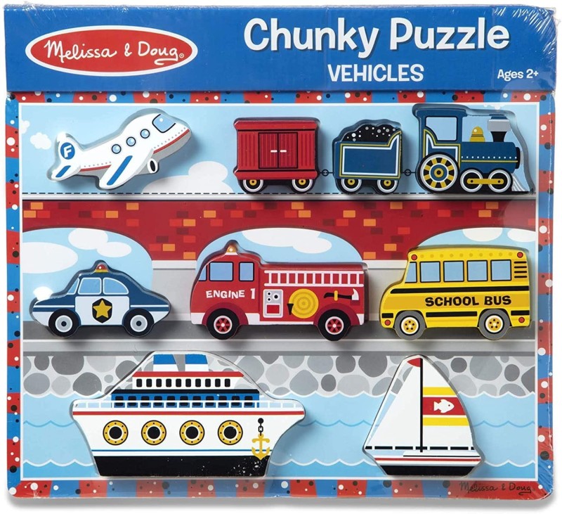 Drewniane Figurki Pojazdy 9 el. - Melissa & Doug