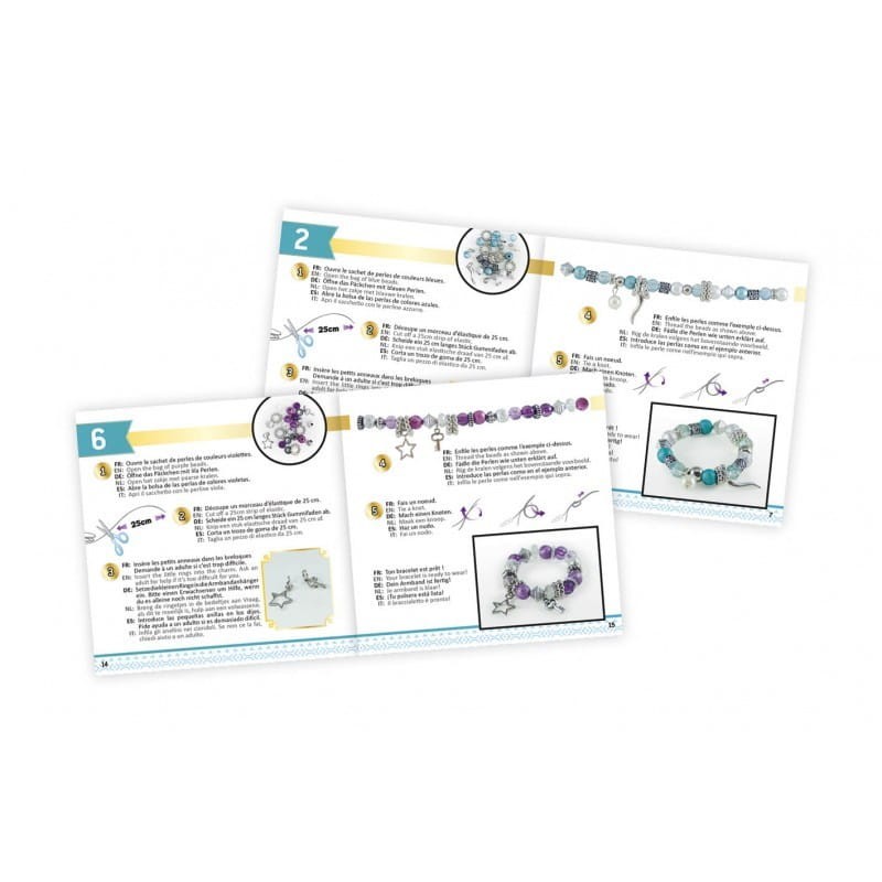 Zestaw do Robienia Biżuterii Bransoletki Charms Bracelets - Buki