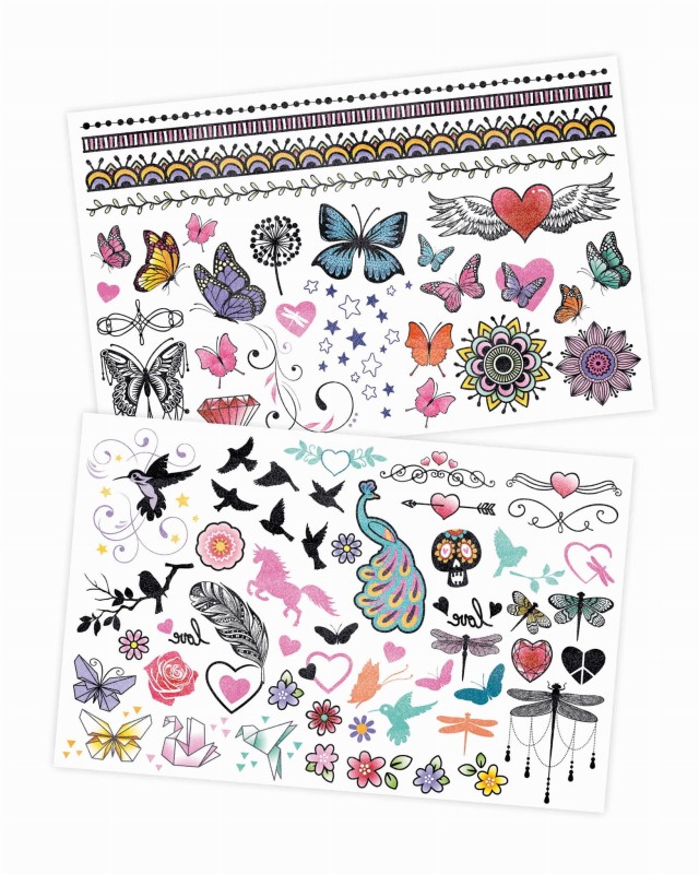 Tatuaże Dziecięce Motyle 75 szt. Be Teens - Buki