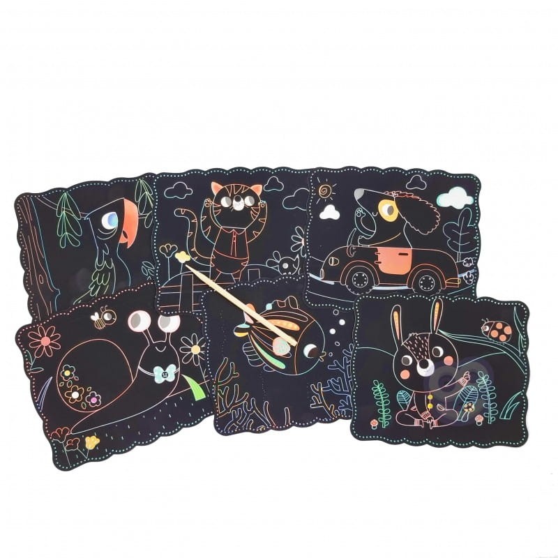 Wydrapywanki dla Dzieci Zwierzaki Pet Set 7 szt.- Woopie