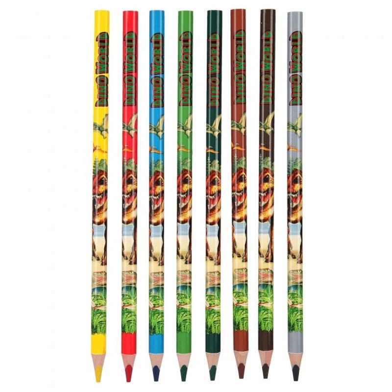 Kolorowanka z kredkami i Naklejkami Dino World - Depesche