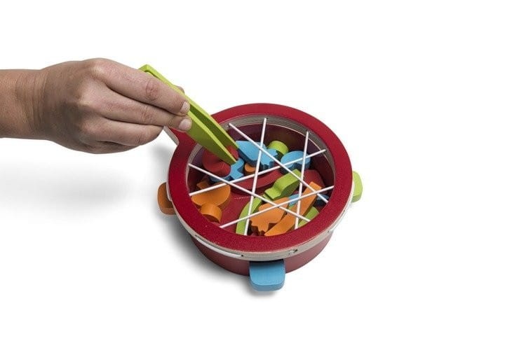 Gra Zręcznościowa ze Szczypcami Łowimy Warzywa Veggie - Bs Toys