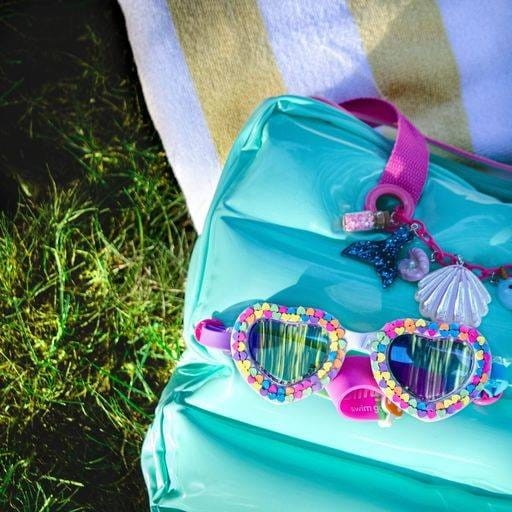 Okularki do pływania Serca Valentine U Rock Rainbow - Bling2o