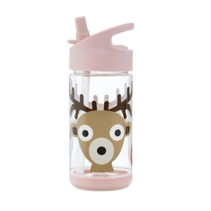 Tritanowa butelka bidon ze słomką Jeleń - 3 Sprouts