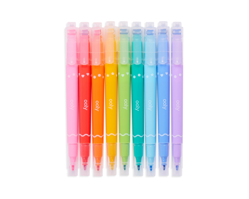 Dwustronne Pisaki ze Stempelkami Confetti Stamp - Ooly