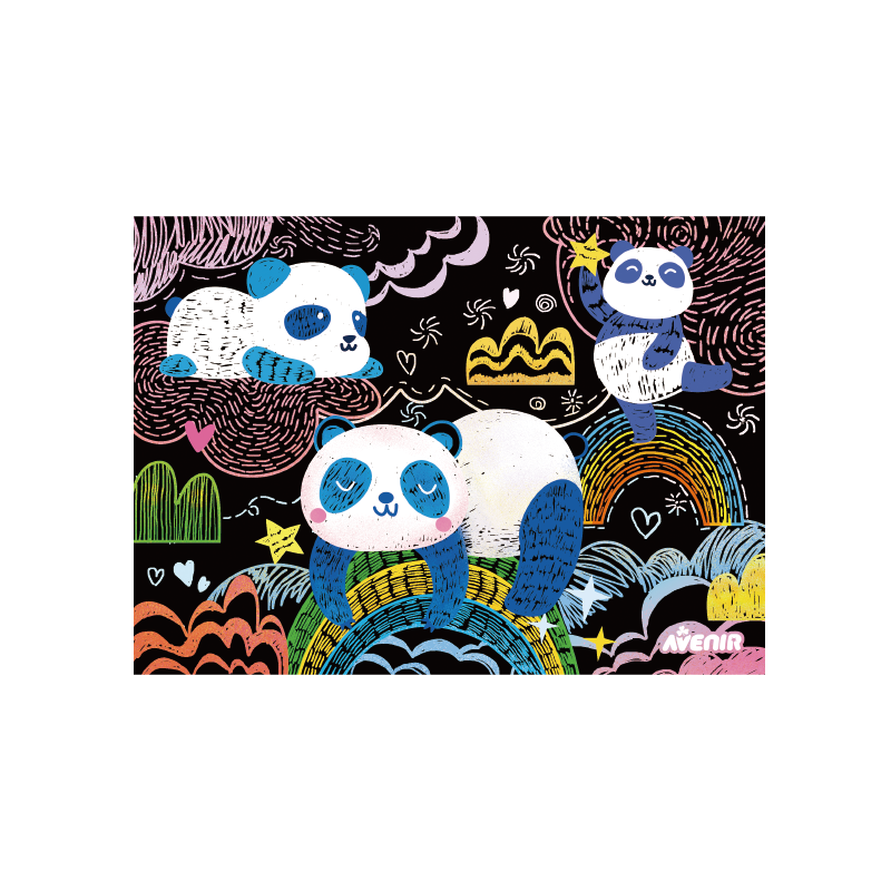 Wydrapywanki Panda Różne Kształty - Avenir