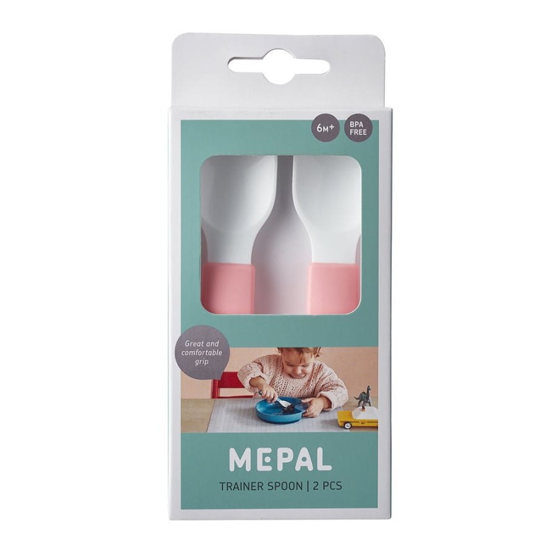 Łyżeczki Treningowe dla Dzieci 2 szt. Różowe Mio - Mepal