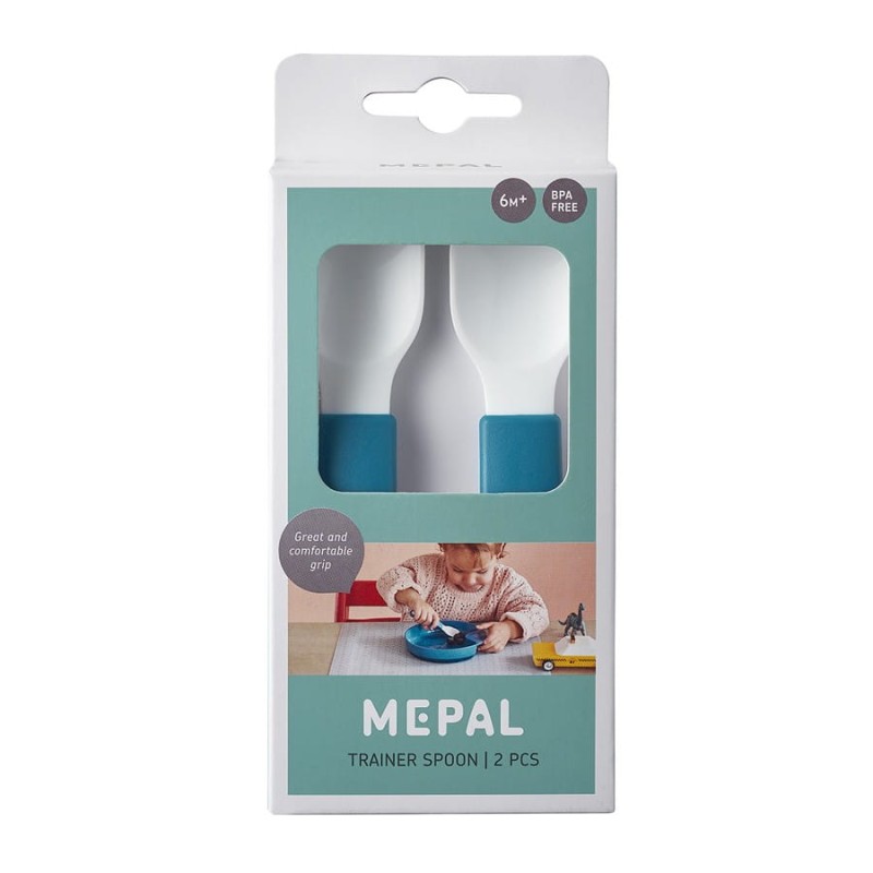 Łyżeczki Treningowe dla Dzieci 2 szt. Granatowe Mio - Mepal