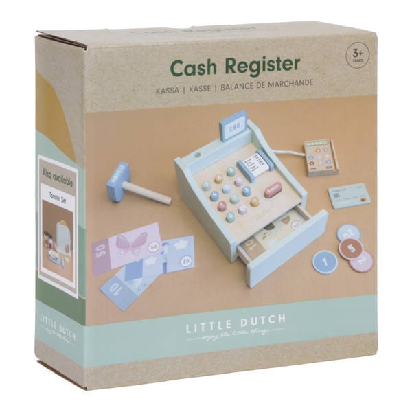 Drewniana Kasa z Banknotami i Terminalem - Little Dutch