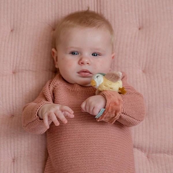 Grzechotka na rączkę Flowers & Butterflies - Little Dutch