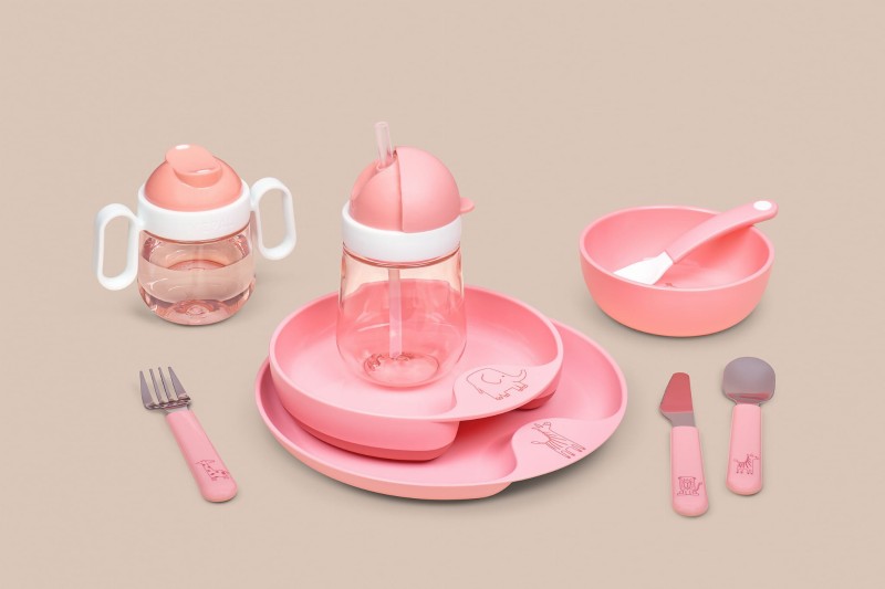 Zestaw Naczyń i Sztućce dla Dzieci 6-części Flowers & Butterflies Mio Mepal - Little Dutch