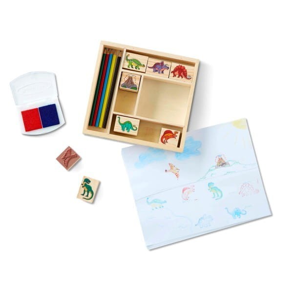 Stempelki Dinozaury z Tuszem i Kredkami - Melissa & Doug