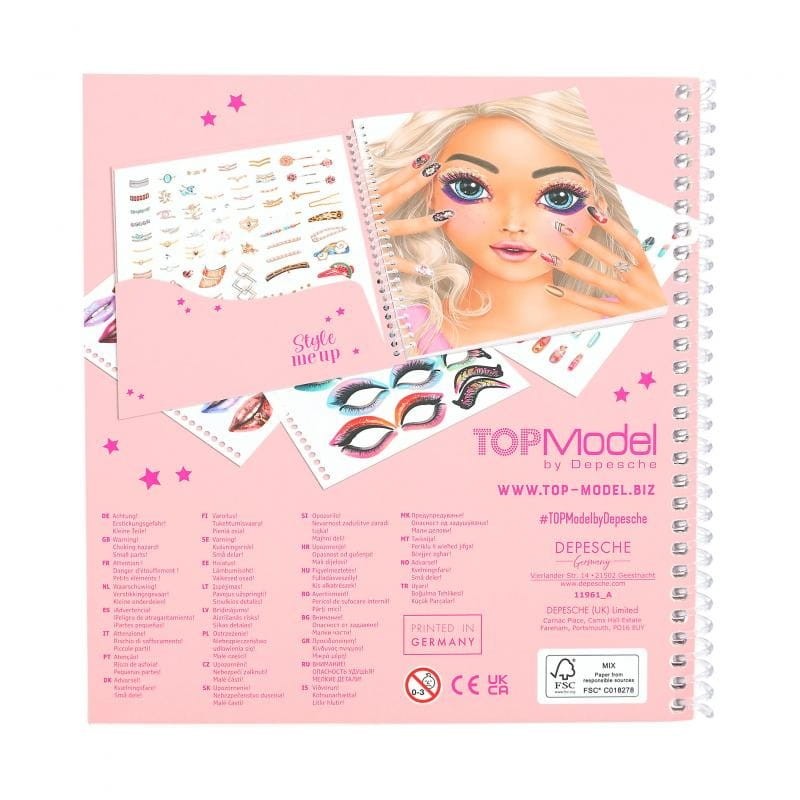 Album z Naklejkami Piękna Twarz BEAUTY GIRL - Top Model