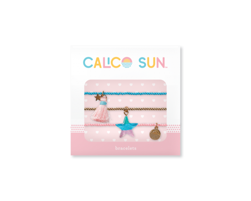Zestaw 3 Bransoletki z Zawieszkami Gwiazdka  - Calico Sun
