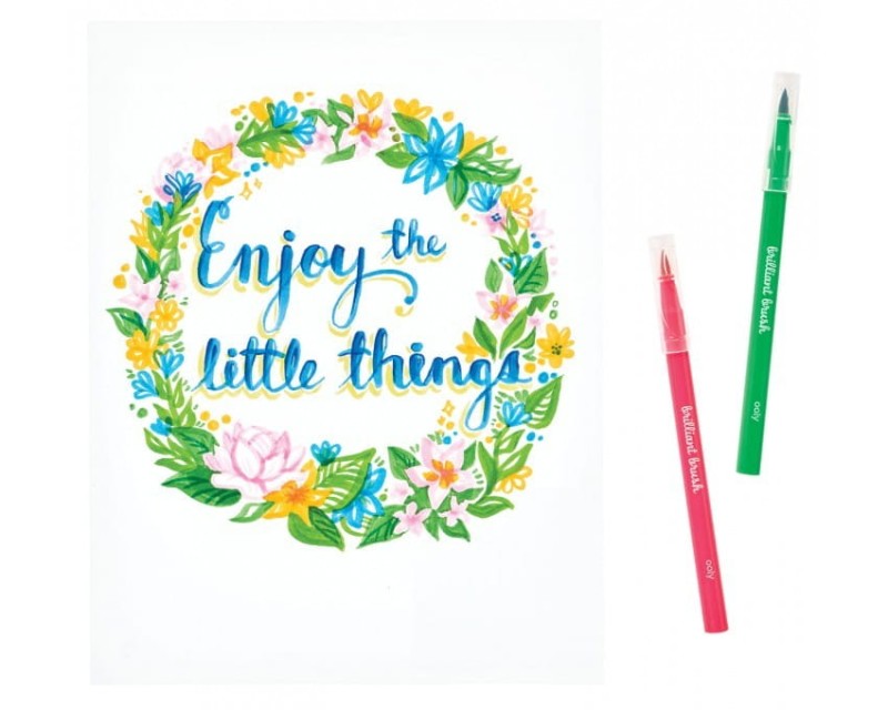 Pędzelkowe Pisaki Brilliant Brush 12 szt. - Ooly