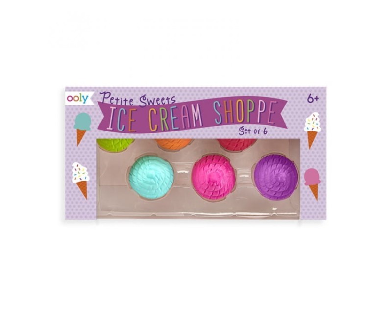 Pachnące Gumki do Mazania Lody 6 szt. - Ooly