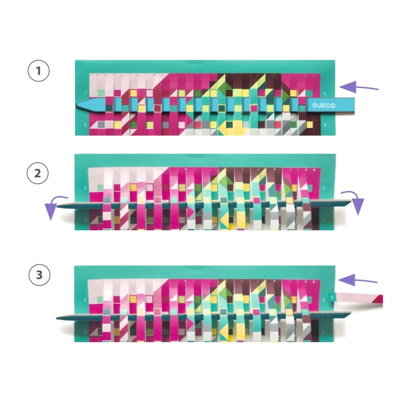 Przeplatane Obrazki Tissage pixels - Djeco