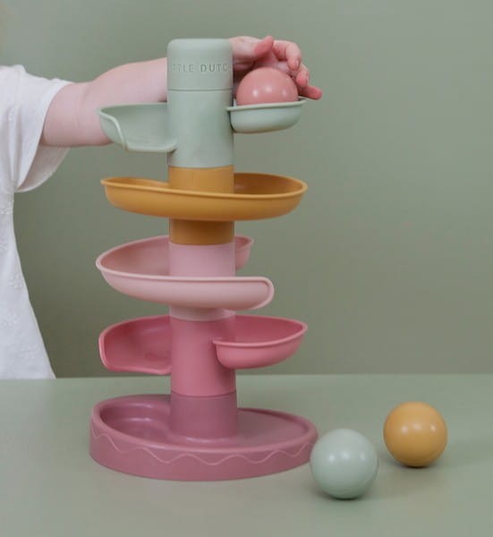 Zakręcona Wieża Niebieska Spira Pink - Little Dutch