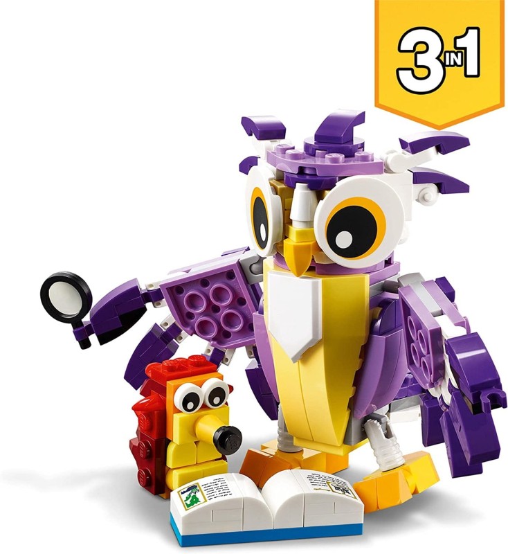 Lego Creator 3 w 1 Fantastyczne leśne stworzenia 31125