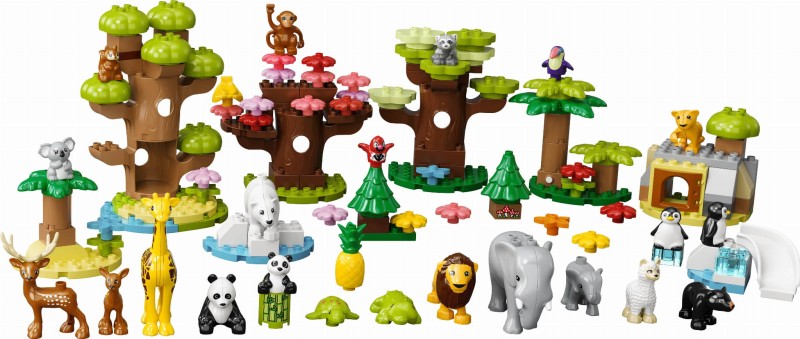Zestaw Klocków Lego Duplo 10975 Dzikie zwierzęta świata