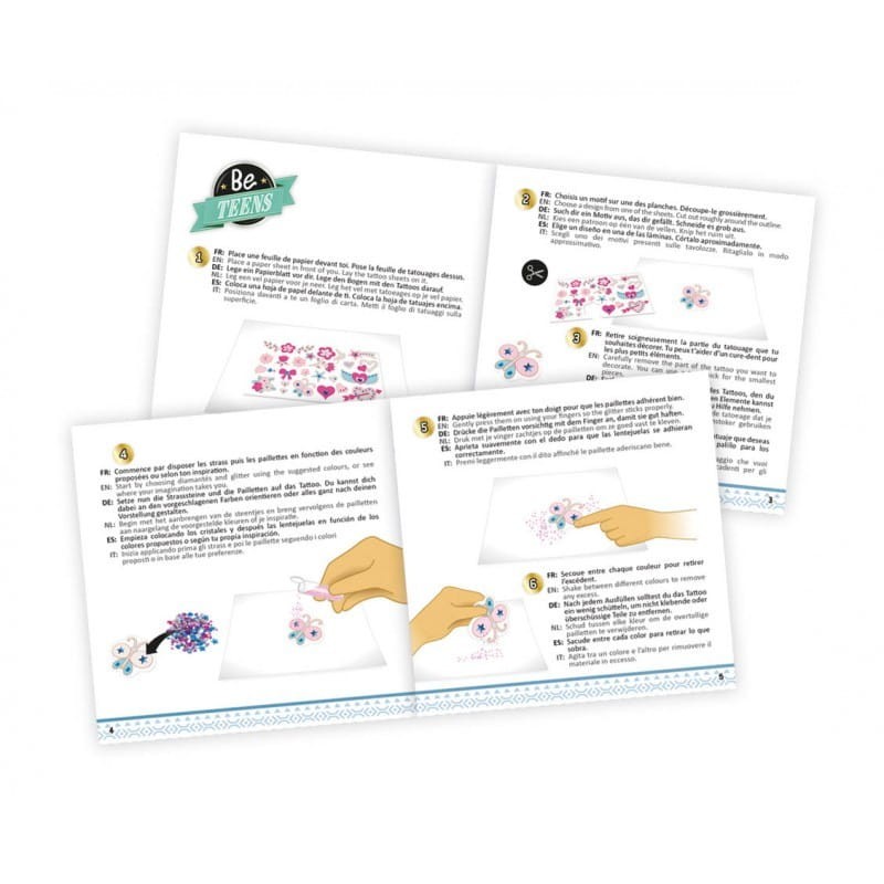 Tatuaże z Brokatem Be Teens - Buki