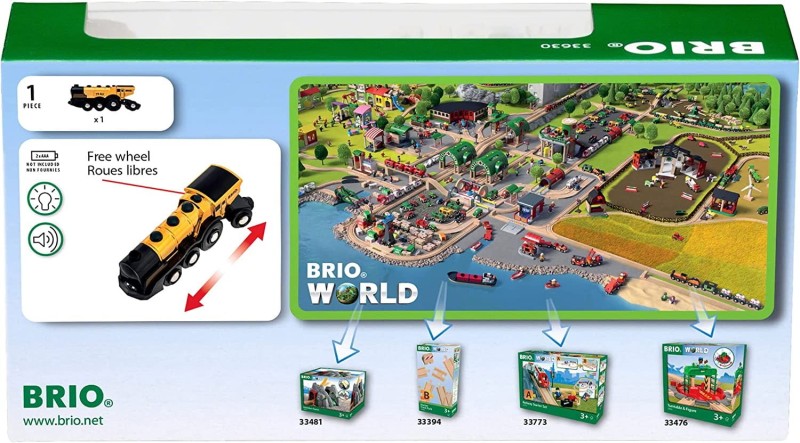 Złota Lokomotywa z Dźwiękiem i Światłem 33630 - BRIO World
