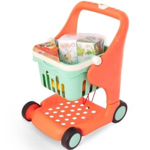 Wózek na zakupy z artykułami Spożywczymi Shop & Glow Toy Cart - b.toys