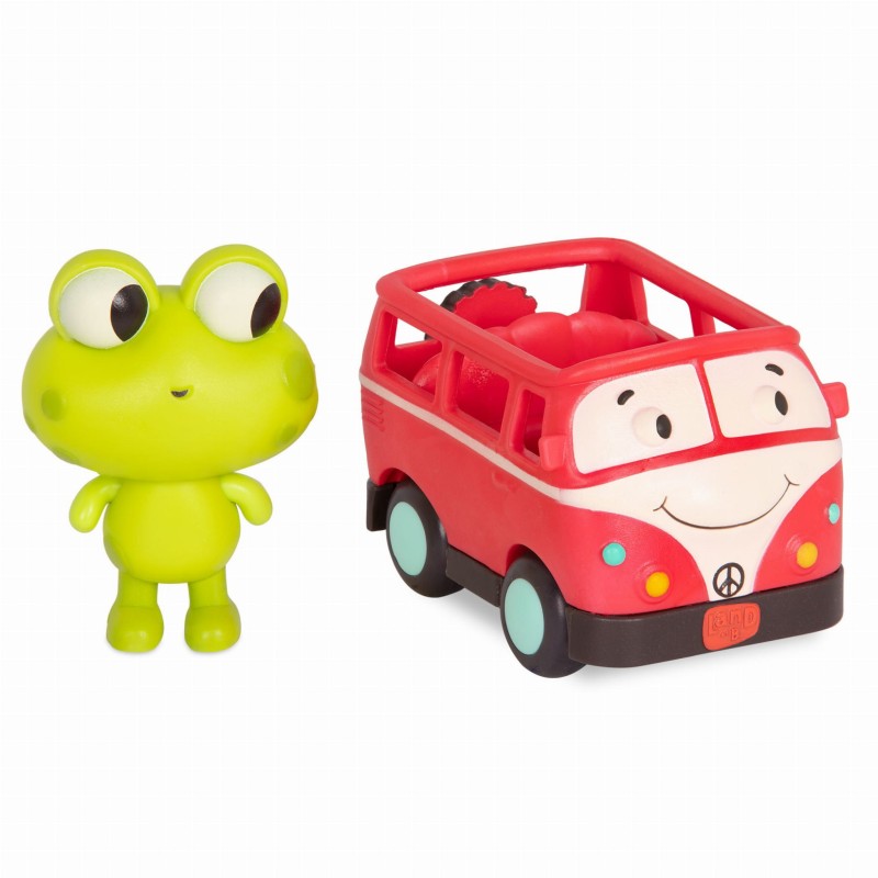 3 Autka Sensoryczne z Pasażerami Light Up Cars - b.toys