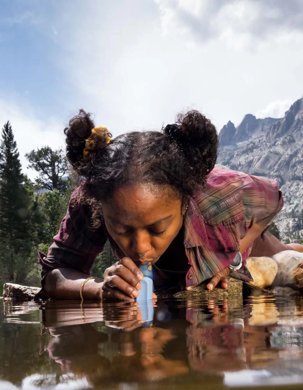 Słomka Życia Turystyczny Filtr do Wody Szary - LifeStraw Peak
