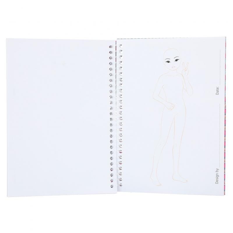 Notesik do Projektowania Mody z Naklejkami - TOPModel