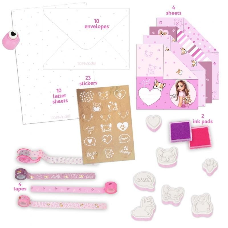 Zestaw Papeterii i Ozdób Listy Love Letterset - TopModel