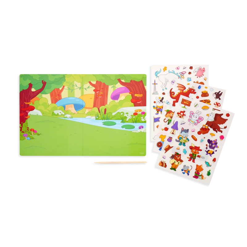 Kalkowanie Obrazków na Planszę Magiczny Las - Ooly