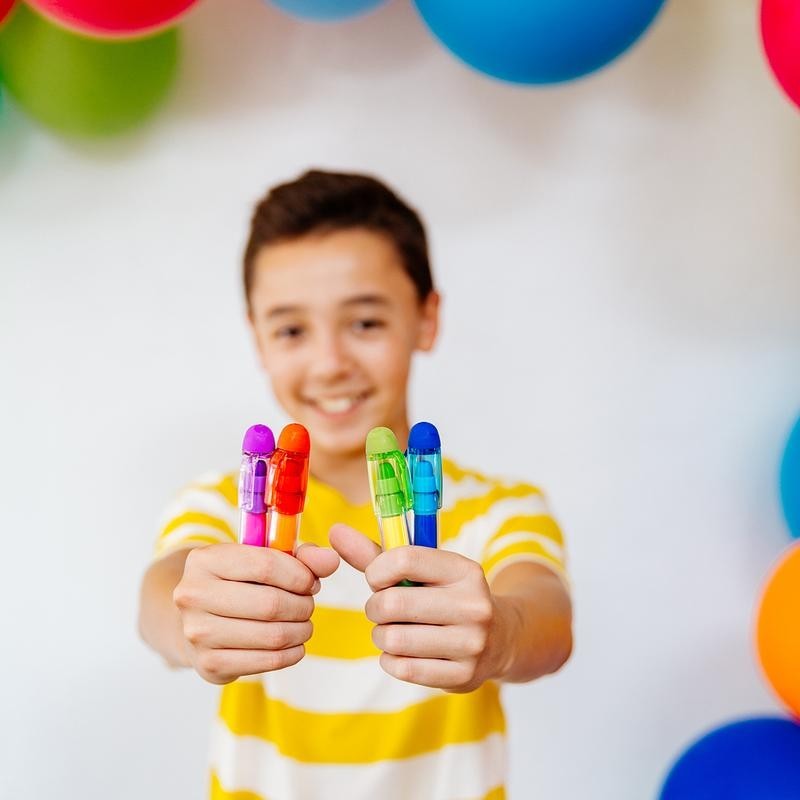 Grube Kredki z Przekładanym wkładem Presto Jumbo 6 szt. - Ooly