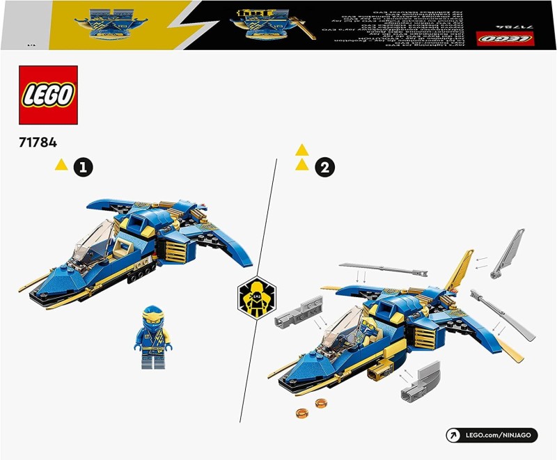 Klocki Lego NINJAGO 71784 Odrzutowiec Ponaddźwiękowy Jay’a EVO