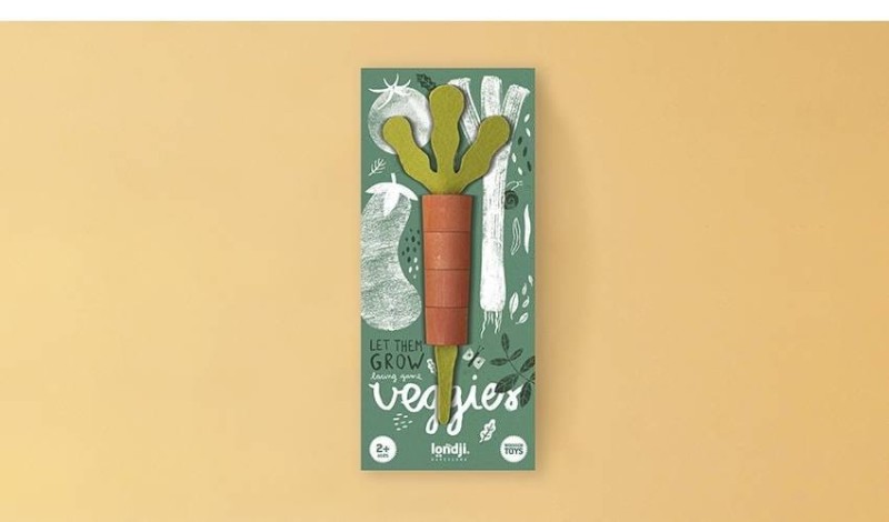 Drewniana Nawlekanka Warzywa Veggies - Londji
