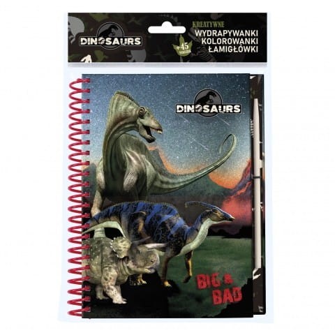 Notes Kreatywny z Wydrapywankami Dinozaur