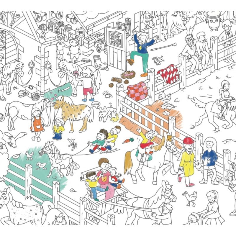 Wielka Kolorowanka Klub Jeździecki - omy