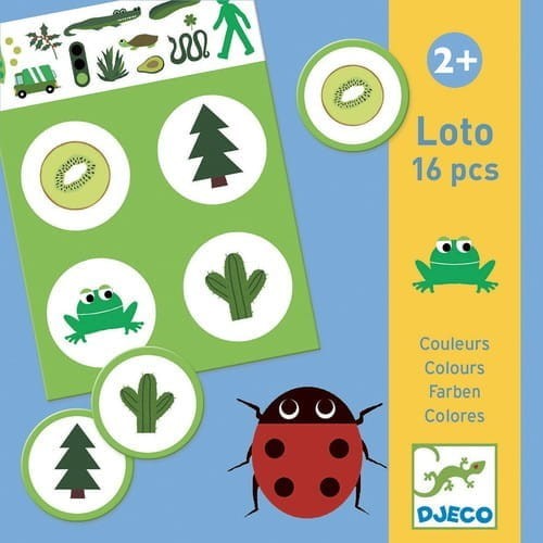 Gra edukacyjna loto Kolory - Djeco