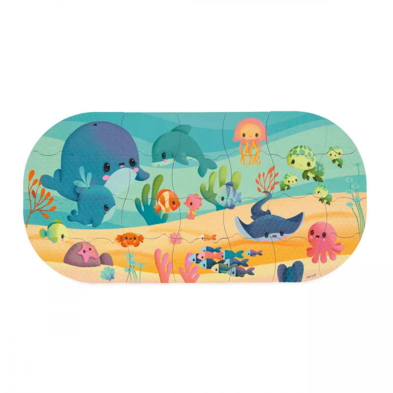 Puzzle z pianki do wanny Ocean - Janod