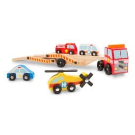 Piętrowa Ciężarówka z Pojazdami Ratunkowymi - Melissa & Doug