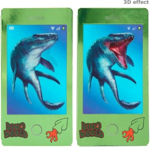 Kolorowanka Telefon Dinozaury zielony - Dino World