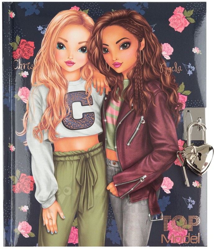 Pamiętnik na Kłódkę Notes Diary Róże - Top Model