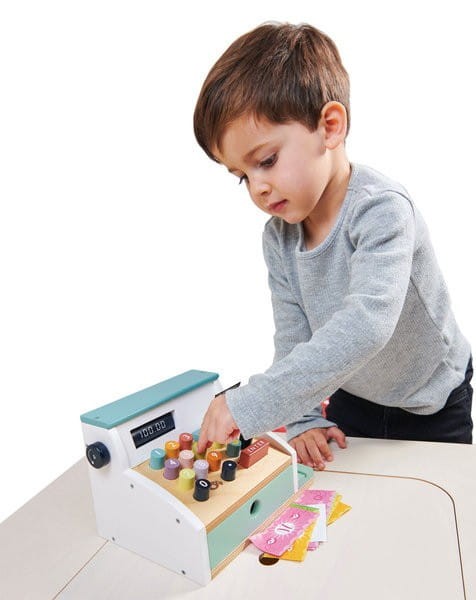 Drewniana Kasa Sklepowa z Terminalem - Tender Leaf Toys