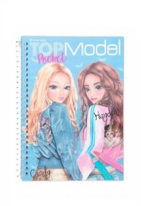 Szkicownik z Naklejkami Modelki niebnieski - Top Model