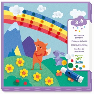 Dekorowanie Obrazków Pomponami - Djeco